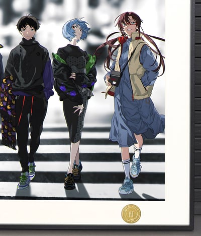 【週邊】H2工作室-潮流EVA 新世紀福音戰士明日香綾波麗碇真嗣渚薰裝飾畫5