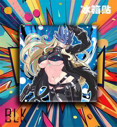 【週邊】巴洛克－數碼寶貝 貝爾斯塔獸 裝飾畫 & 冰箱貼3