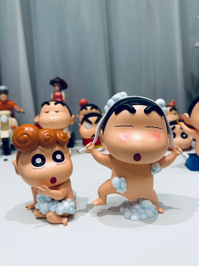 【蠟筆小新】動感光波-洗澡小新&洗澡小葵（海外現貨）9