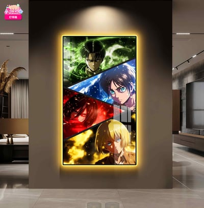 【週邊】阿喵畫社-進擊的巨人燈帶畫2