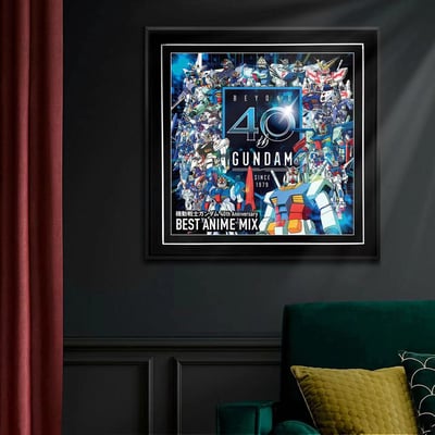 【週邊】千鳥社-機動戰士高達GUNDAM週年午睡毯地毯裝飾畫4