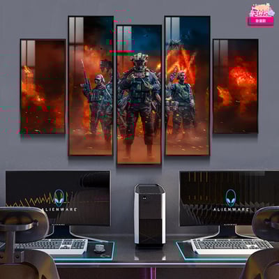 【週邊】阿喵畫社－三角洲戰火 五幅套組 裝飾畫＆滑鼠墊1