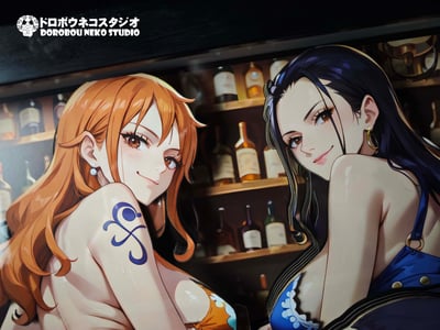 【週邊】泥棒貓工作室-004 娜美&羅賓 立體裝飾畫7