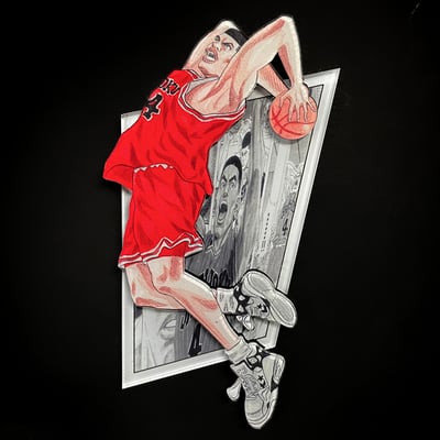 【週邊】萌萌匠-灌籃高手冰箱貼 3D立體湘北五虎磁貼13