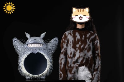 【宮崎駿】太陽模玩-龍貓創意收納 貓窩 狗窩 零食櫃5