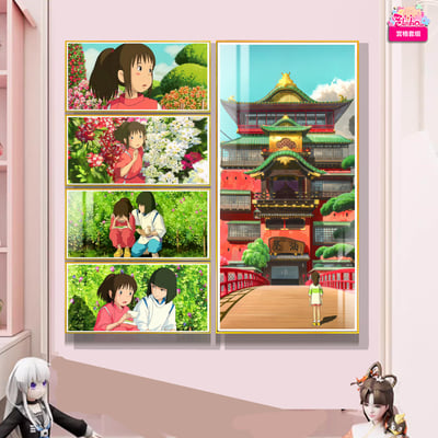 【週邊】阿喵畫社－千與千尋 五宮格套組 裝飾畫3