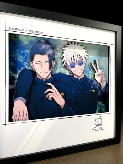 【週邊】萌萌匠-咒術迴戰 五條悟X夏油傑 唯一摯友裝飾畫3