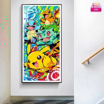 【週邊】阿喵畫社－寶可夢 開心暴擊 大竪款裝飾畫5