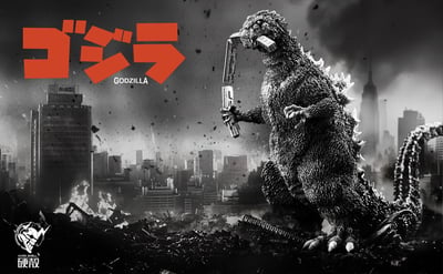 【哥吉拉】硬殼工作室-初代咬火車哥斯（Godzilla）經典造型2