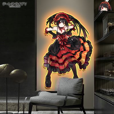 【週邊】阿喵畫社-時崎狂三燈帶畫5