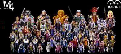 【海賊王】M4工作室-海軍本部人物 第44彈 海軍本部中將 雷德王4