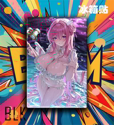 【週邊】巴洛克－勝利女神：NIKKE 水池桃樂絲 裝飾畫＆冰箱貼4