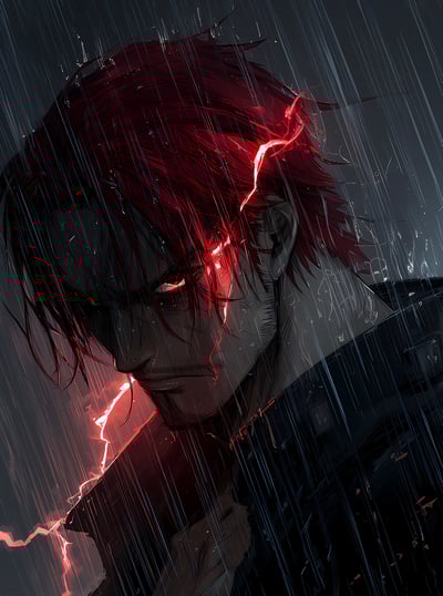 【週邊】H2工作室－海賊王 霸氣紅髮 裝飾畫3