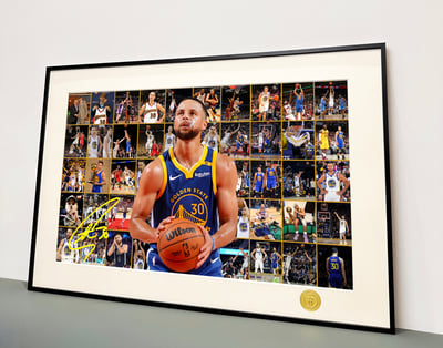 【週邊】H2工作室-諸神黃昏 史蒂芬庫裡 NBA金州勇士庫裡裝飾畫2