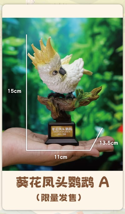 【原創授權】傑刻動漫 x 動物幫-啥鳥？系列 第三彈 小葵花鸚鵡&米切爾鸚鵡9