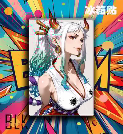 【週邊】巴洛克－海賊王 絕美大和 裝飾畫＆冰箱貼5