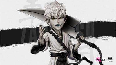 【死神】YZ工作室-刀靈系列 第四彈 004 白斬月 白一護1