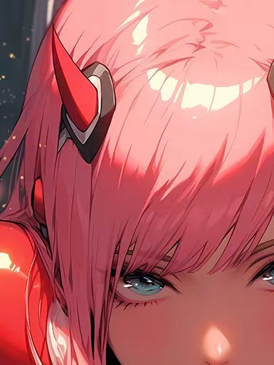 【週邊】巴洛克－DARLING in the FRANXX 紅色零二 裝飾畫 & 冰箱貼2