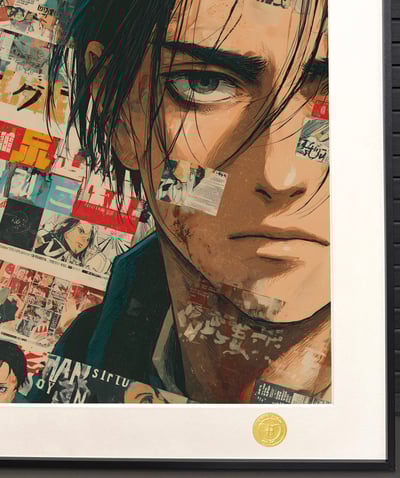 【週邊】H2工作室-艾倫 進擊的巨人艾倫耶格爾動漫二次元裝飾畫4