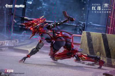 【正版授權】核金重構－紅蓮 Padma 包膠可動13