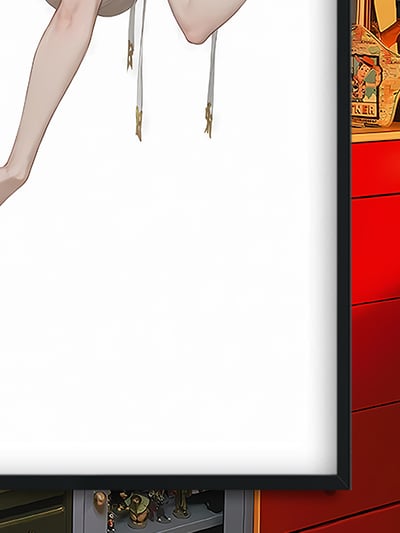 【週邊】巴洛克－快打旋風 白衣春麗 裝飾畫&冰箱貼3