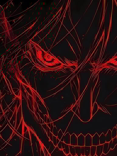 【週邊】巴洛克－進擊的巨人 艾倫巨人 裝飾畫 & 冰箱貼2