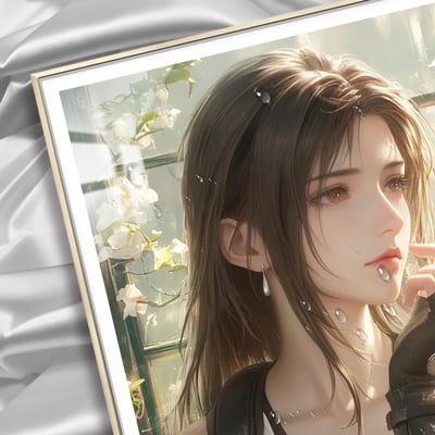 【週邊】阿喵畫社－最終幻想 迎辰 蒂法 裝飾畫3