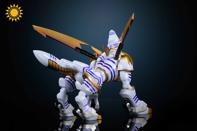 【數碼寶貝】太陽模玩-炎龍獸 銀狼獸6