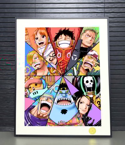 【週邊】H2工作室-草帽團 海賊王路飛索隆山治娜美喬巴裝飾畫2