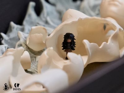 【烙印勇士】BIHS工作室-黑狗拉棺雕像8