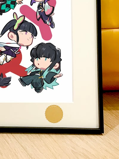 【週邊】星空工作室－鬼滅之刃 Q版鬼滅 無限城篇 裝飾畫5