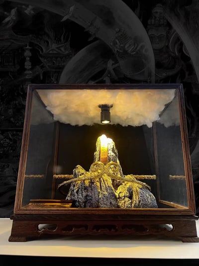 【週邊】千鳥社-黑神話悟空緊箍咒金箍棒孫悟空西遊記五行山擺件1