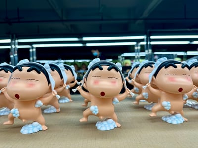 【蠟筆小新】動感光波-洗澡小新&洗澡小葵（海外現貨）11