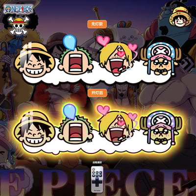 【週邊】阿喵畫社-海賊王床頭燈帶畫1