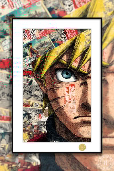 【週邊】H2工作室-海報鳴人 火影忍者漩渦鳴人七代目動漫二次元裝飾畫1