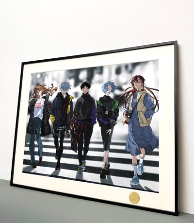 【週邊】H2工作室-潮流EVA 新世紀福音戰士明日香綾波麗碇真嗣渚薰裝飾畫3