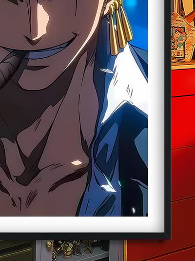 【週邊】巴洛克－海賊王 雪茄索隆 裝飾畫 & 冰箱貼3