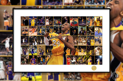 【週邊】H2工作室-NBA科比布萊恩黑曼巴湖人隊裝飾畫1