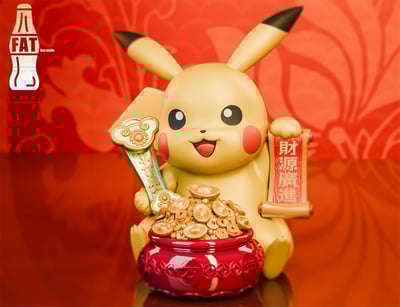 【寶可夢】FAT Boy Studio肥仔工作室-1/1 招財皮卡丘3