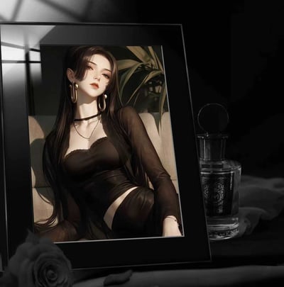 【週邊】阿喵畫社－墨紗韻 女帝 裝飾畫4