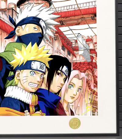【週邊】H2工作室-火影忍者 師徒傳承 鳴人佐助卡卡西波風水門帶土小櫻裝飾畫5