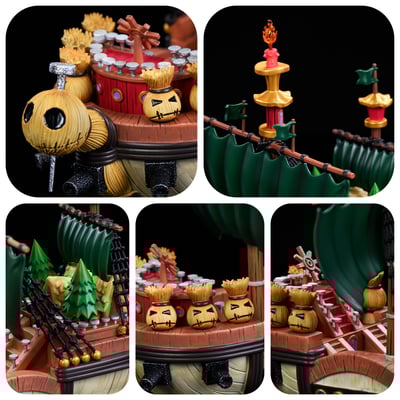 【海賊王】M4工作室-全員船系列 第三十彈 霍金斯海賊船 怨恨道夫號3