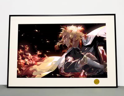 【週邊】H2工作室-煉獄杏壽郎 大哥炎柱鬼滅之刃裝飾畫4