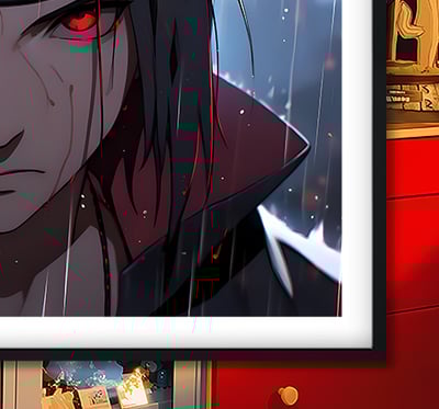 【週邊】巴洛克－火影忍者 雨夜鼬 裝飾畫&冰箱貼3