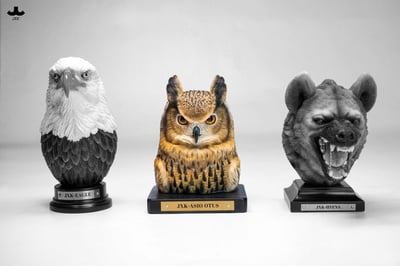 【正版授權】JXK－Statue Aura 長耳鴞頭雕13