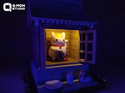 【夏目友人帳】Q-MON Studio-初見·招財貓咪老師8