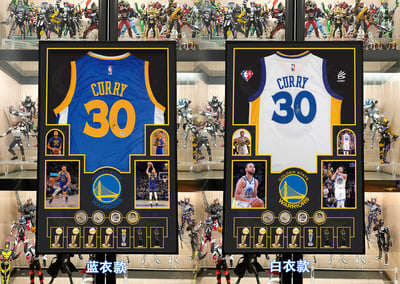 【週邊】星空工作室－史蒂芬·柯瑞 球衣版畫 裝飾畫5