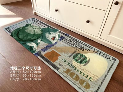 【週邊】千鳥社-精靈寶可夢妙蛙種子美元地毯招財潮流畫5