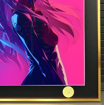 【週邊】H2工作室-藍粉明日香 EVA新世紀福音戰士明日香二號機裝飾畫4