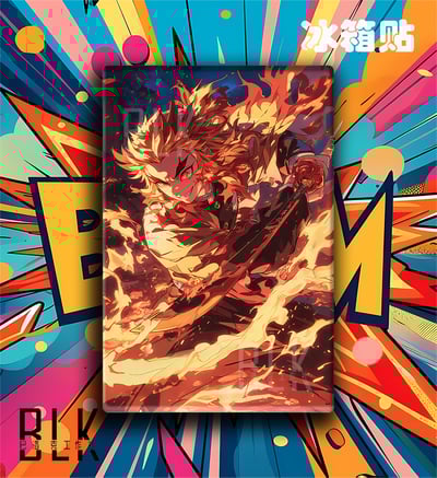 【週邊】巴洛克－鬼滅之刃 煉獄杏壽郎 裝飾畫&冰箱貼5